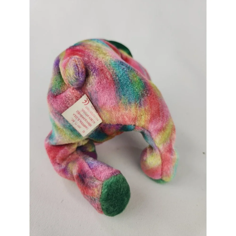 Beanie Baby Bear Happy Birthday‎ May Plush Stuffed Vintage Emerald Gift TY 2001